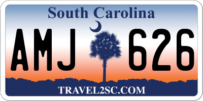 SC license plate AMJ626