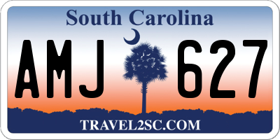 SC license plate AMJ627