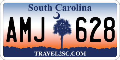SC license plate AMJ628