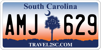 SC license plate AMJ629