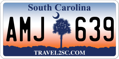 SC license plate AMJ639