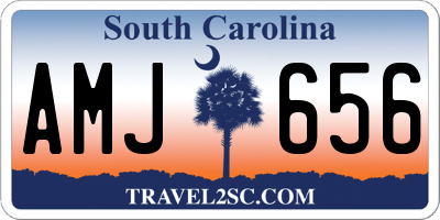 SC license plate AMJ656