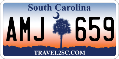 SC license plate AMJ659