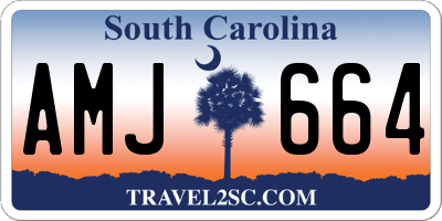 SC license plate AMJ664
