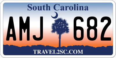 SC license plate AMJ682