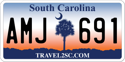 SC license plate AMJ691