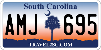 SC license plate AMJ695