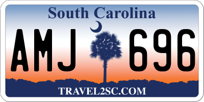 SC license plate AMJ696