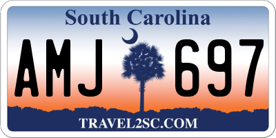 SC license plate AMJ697