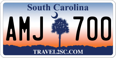 SC license plate AMJ700