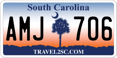 SC license plate AMJ706