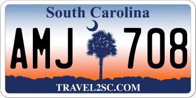 SC license plate AMJ708