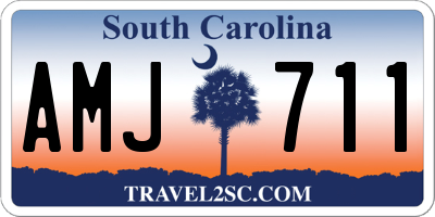 SC license plate AMJ711