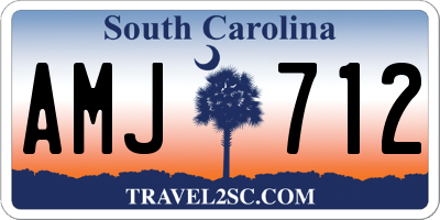 SC license plate AMJ712