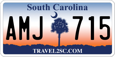SC license plate AMJ715