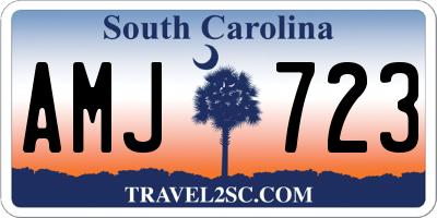 SC license plate AMJ723