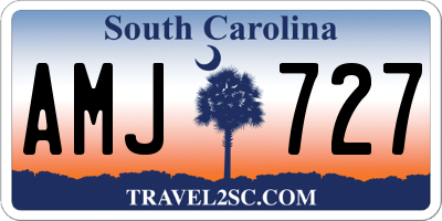 SC license plate AMJ727