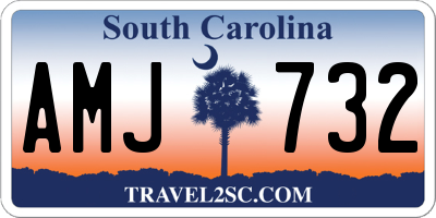SC license plate AMJ732