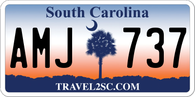 SC license plate AMJ737