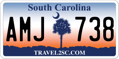 SC license plate AMJ738