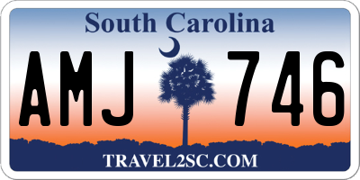 SC license plate AMJ746
