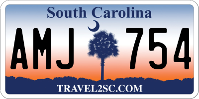 SC license plate AMJ754