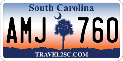 SC license plate AMJ760