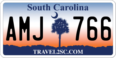 SC license plate AMJ766