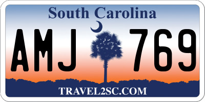 SC license plate AMJ769