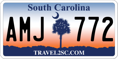 SC license plate AMJ772