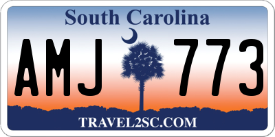 SC license plate AMJ773