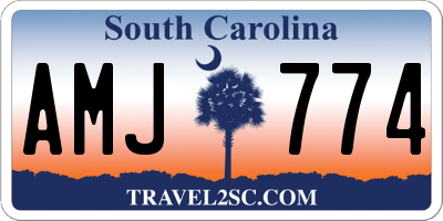 SC license plate AMJ774