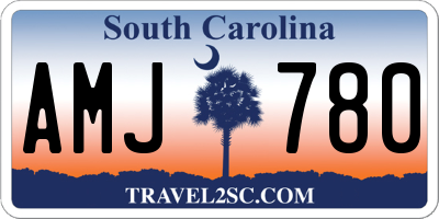 SC license plate AMJ780