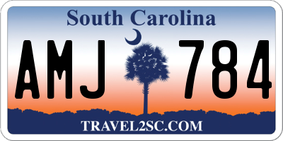 SC license plate AMJ784