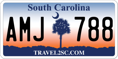SC license plate AMJ788