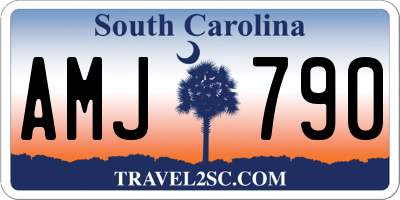 SC license plate AMJ790