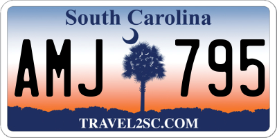 SC license plate AMJ795