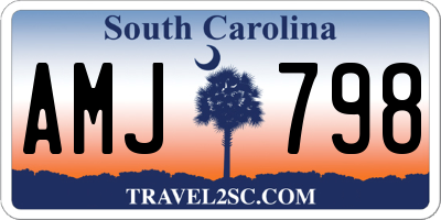 SC license plate AMJ798