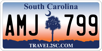 SC license plate AMJ799