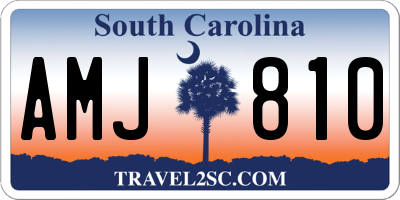 SC license plate AMJ810