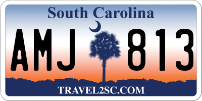 SC license plate AMJ813