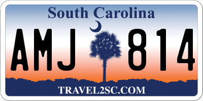 SC license plate AMJ814