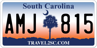 SC license plate AMJ815