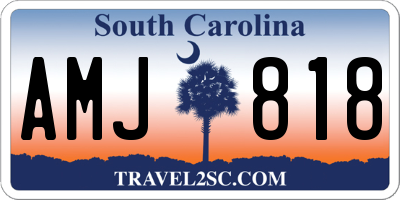 SC license plate AMJ818