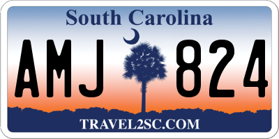 SC license plate AMJ824