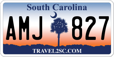 SC license plate AMJ827
