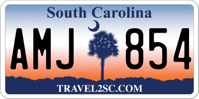 SC license plate AMJ854