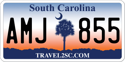 SC license plate AMJ855