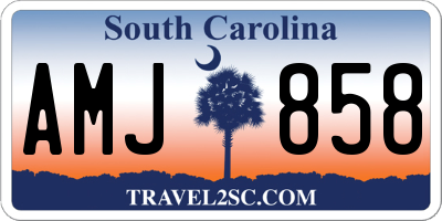 SC license plate AMJ858