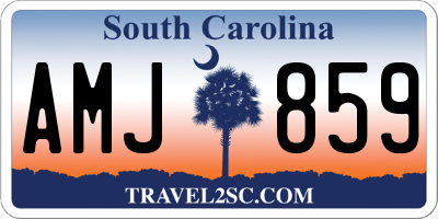 SC license plate AMJ859